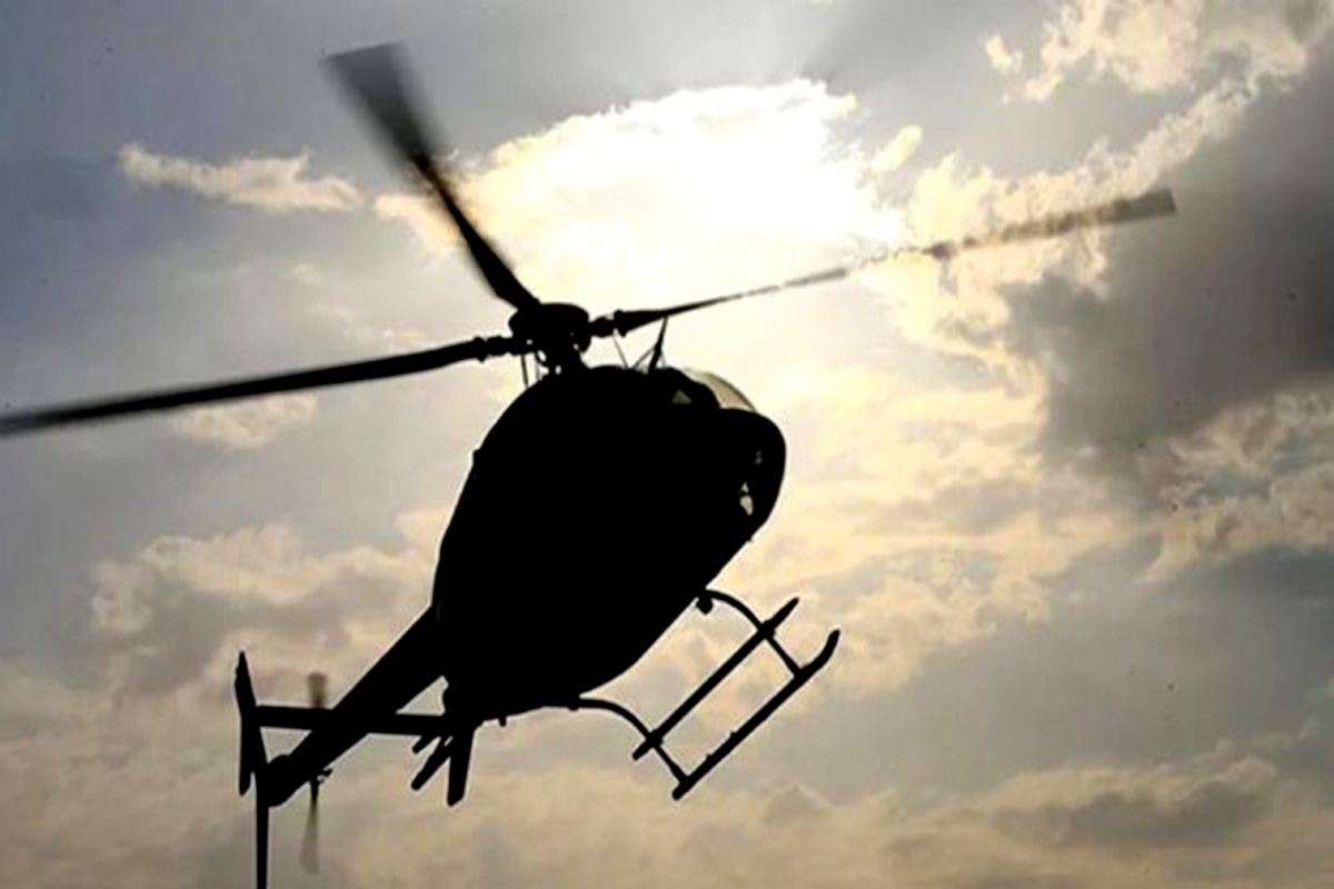 बिरामी महिलाको तीन दिनपछि हेलिकप्टरमार्फत उद्धार